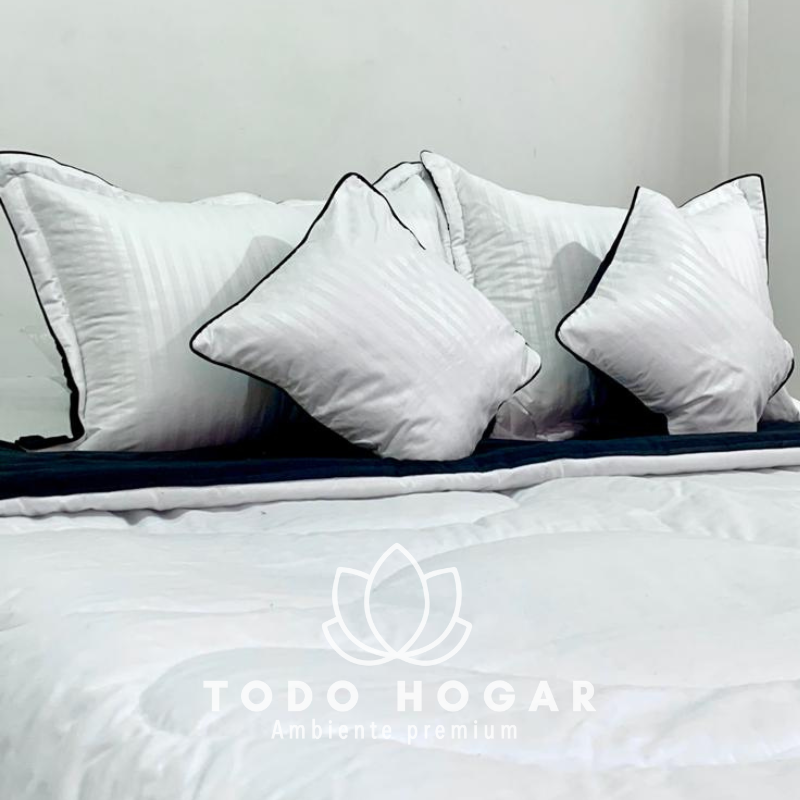 Edredon Acolchado Foam® + Cojines🎁| Cama Doble 1.40cm*1.90cm