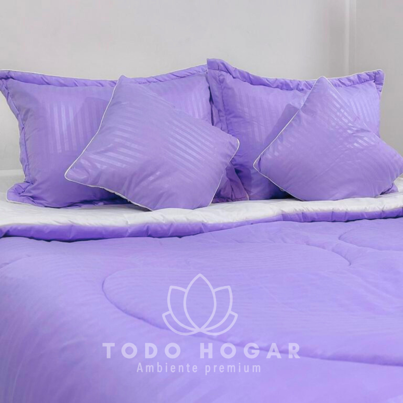 Edredon Acolchado Foam® + Cojines🎁| Cama Doble 1.40cm*1.90cm