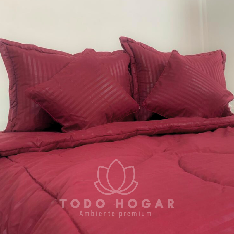 Edredon Acolchado Foam® + Cojines🎁| Cama Doble 1.40cm*1.90cm