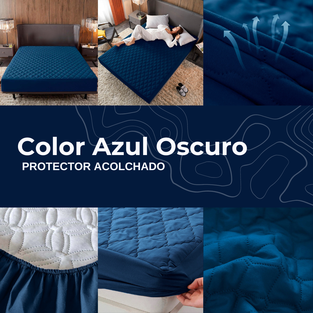 PROTECTOR DE COLCHON ACOLCHADO ANTIFLUIDO🎁FUNDAS DE ALMOHADA GRATIS