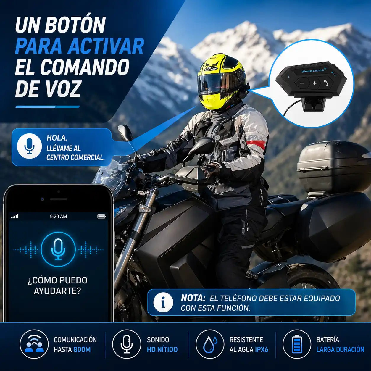 Intercomunicador para moto InterBike®