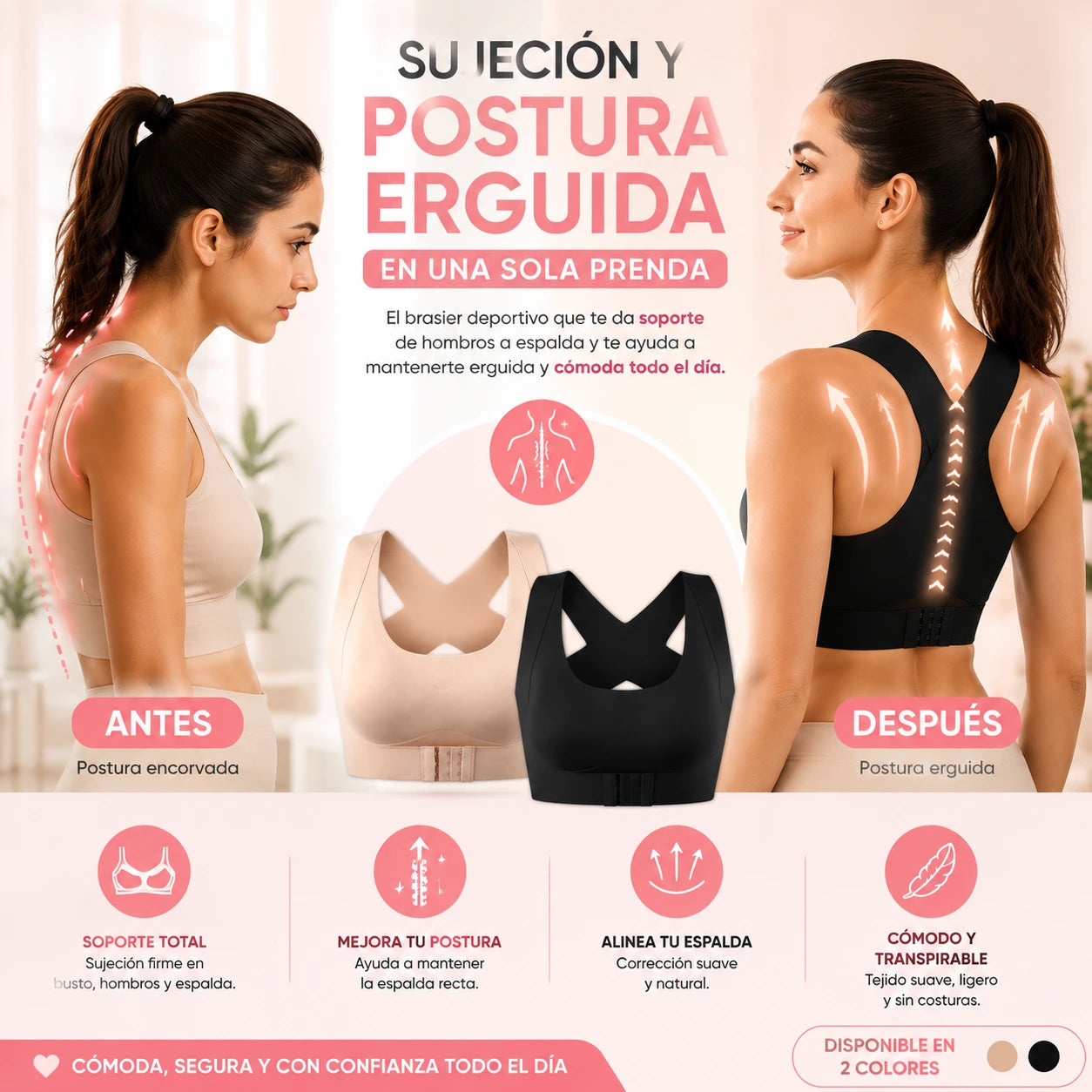 Top Ajustable AllOne | Sujeción y postura erguida en una sola prenda