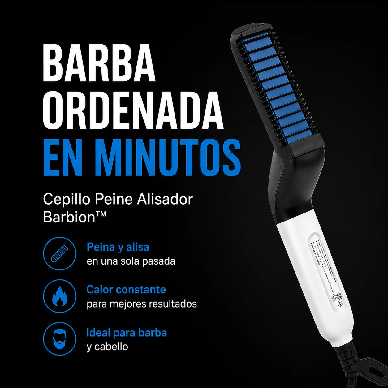 Cepillo Peine Alisador Barba - Barbion™
