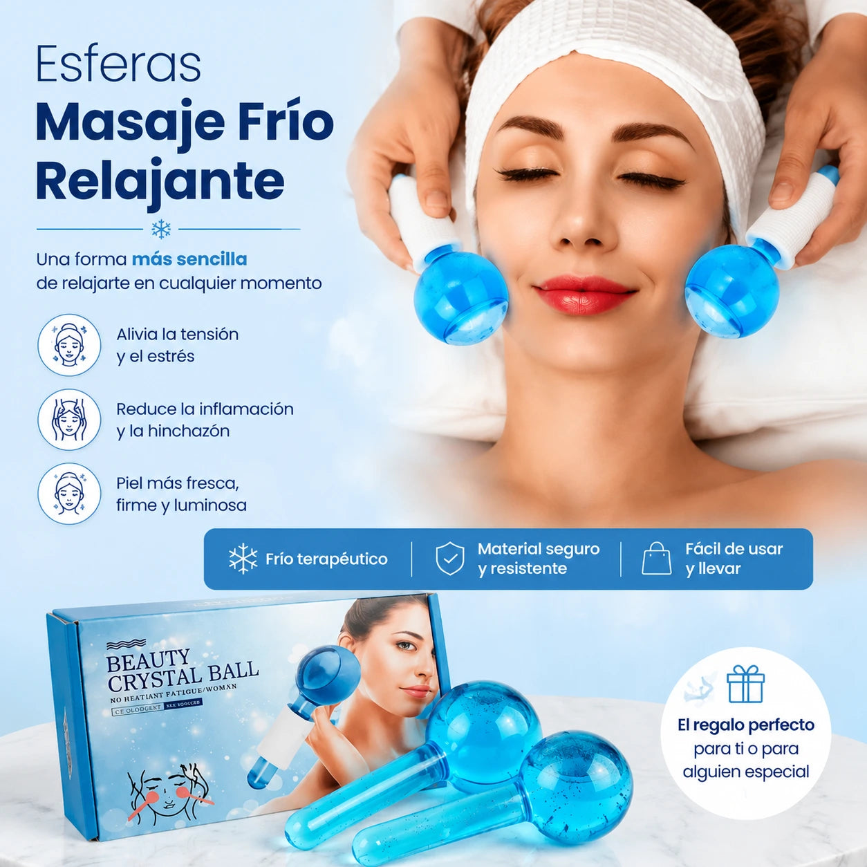 Esferas Masaje Frio Relajante