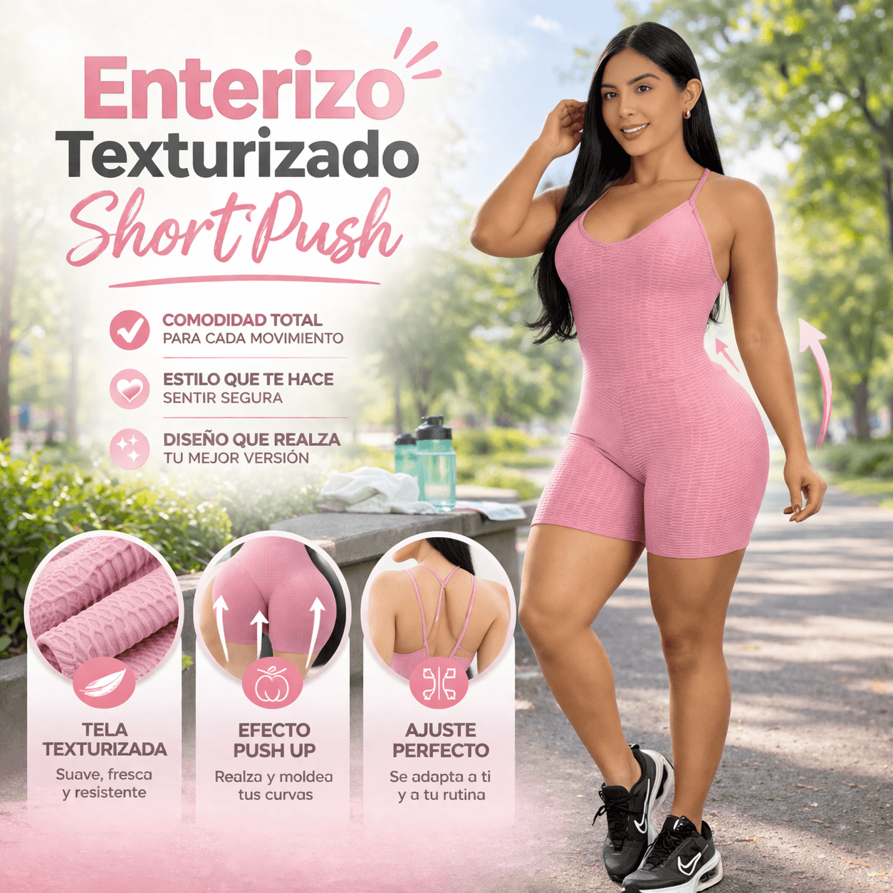 Enterizo Texturizado ShortPush
