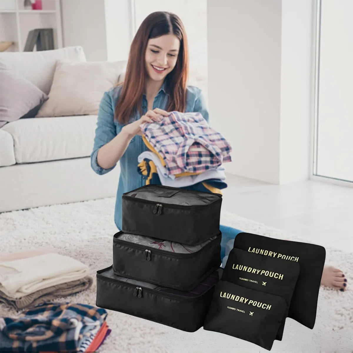 Organizador De Maletas De Lujo 6 Piezas LuxePack®