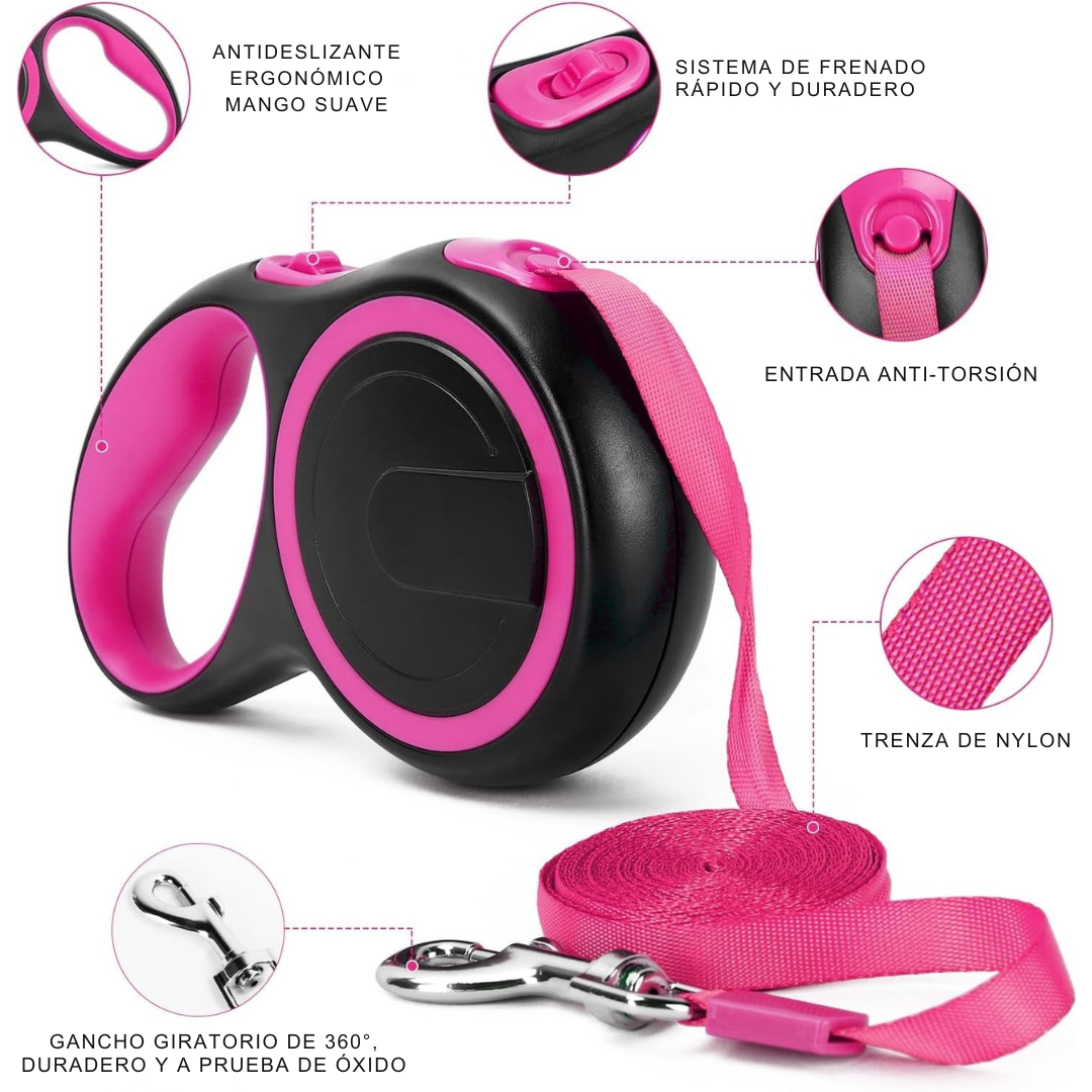 Correa Retractil 3m -  FlexiWalk®