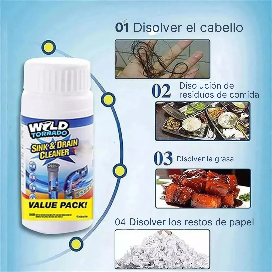 AutoClarity® 2 Destapa Canerias 1 Espuma Limpiadora