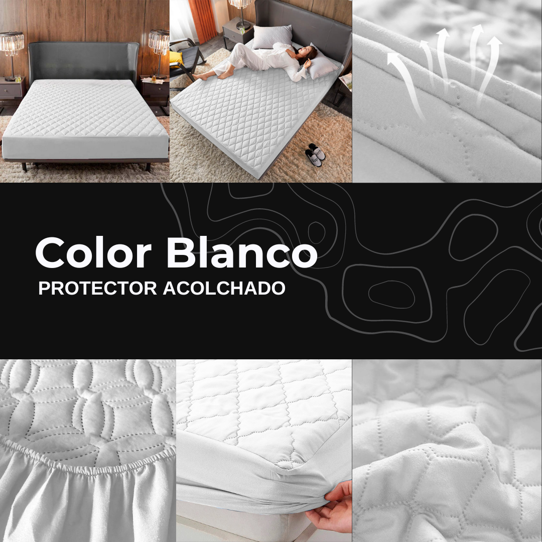 PROTECTOR DE COLCHON ANTIFLUIDO | Acolchado y Antibacterial⭐️