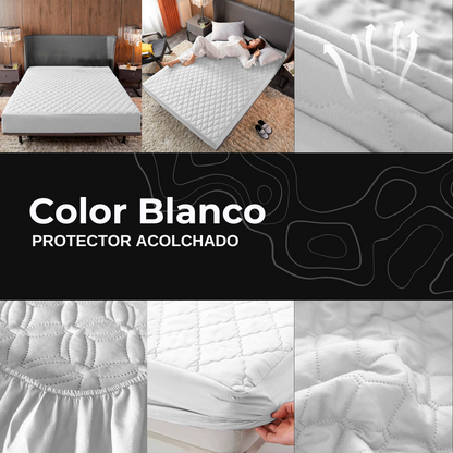 PROTECTOR DE COLCHON ANTIFLUIDO | Acolchado y Antibacterial⭐️