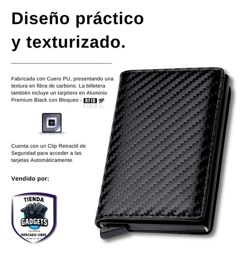 BILLETERA DE CARBONO Luxure® | Proteccion Antirobo