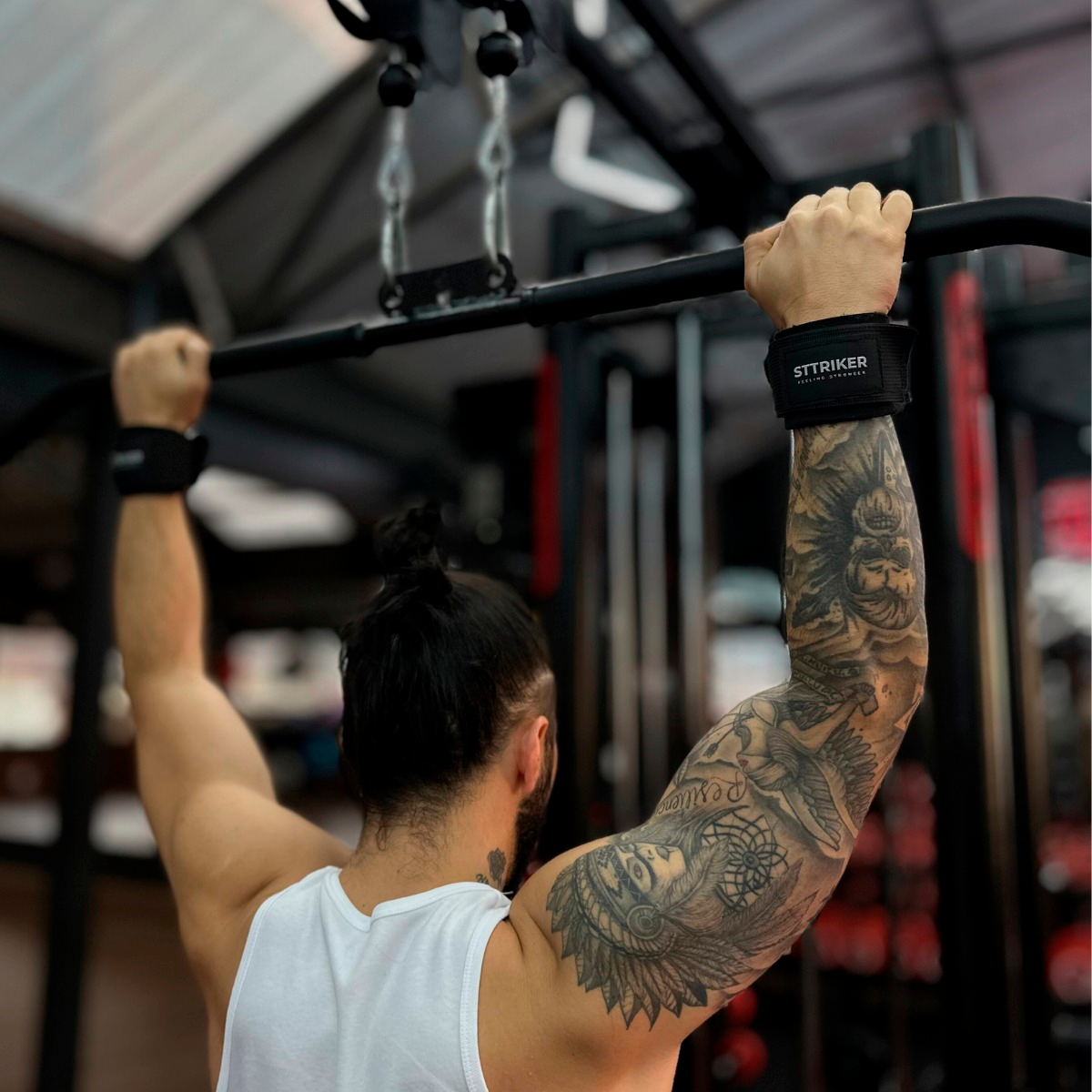 Gancho Correas Pesas Gym PowerGrip Pro