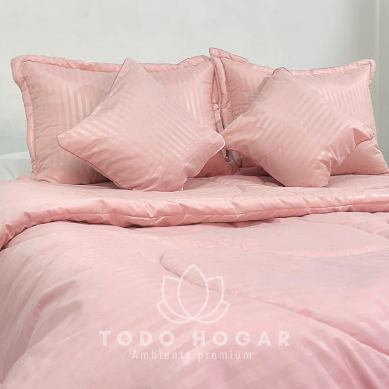 Edredon Acolchado Foam® + Cojines🎁| Cama Doble 1.40cm*1.90cm