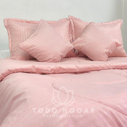 Edredon Acolchado Foam® + Cojines🎁| Cama Doble 1.40cm*1.90cm