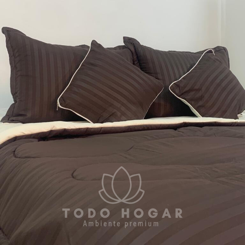Edredon Acolchado Foam® + Cojines🎁| Cama Doble 1.40cm*1.90cm