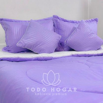 Edredon Acolchado Foam® + Cojines🎁| Cama Doble 1.40cm*1.90cm