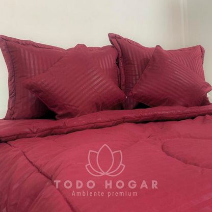 Edredon Acolchado Foam® + Cojines🎁| Cama Doble 1.40cm*1.90cm