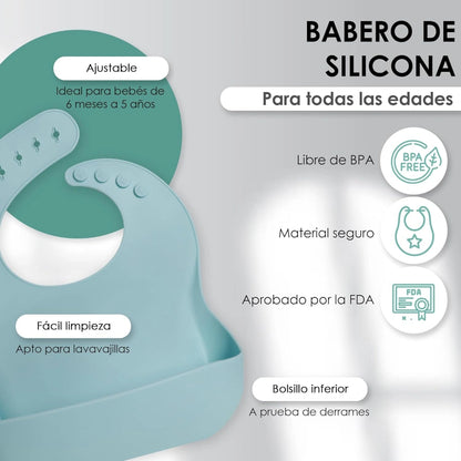 KIT VAJILLA SiliconeKID | Libre de BPA