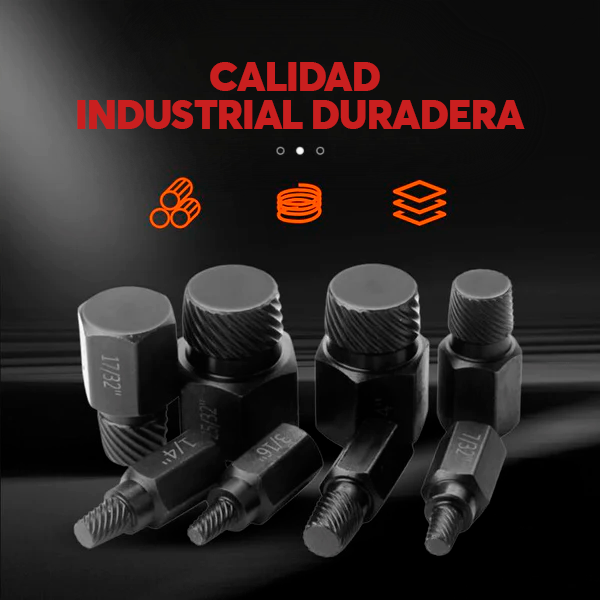KIT EXTRACTOR DE TORNILLOS Y PERNOS
