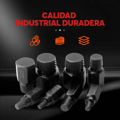 KIT EXTRACTOR DE TORNILLOS Y PERNOS
