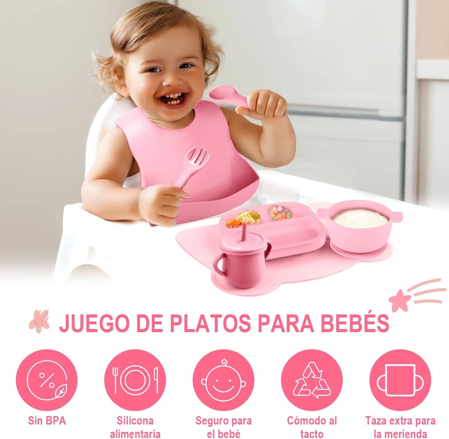KIT VAJILLA SiliconeKID | Libre de BPA