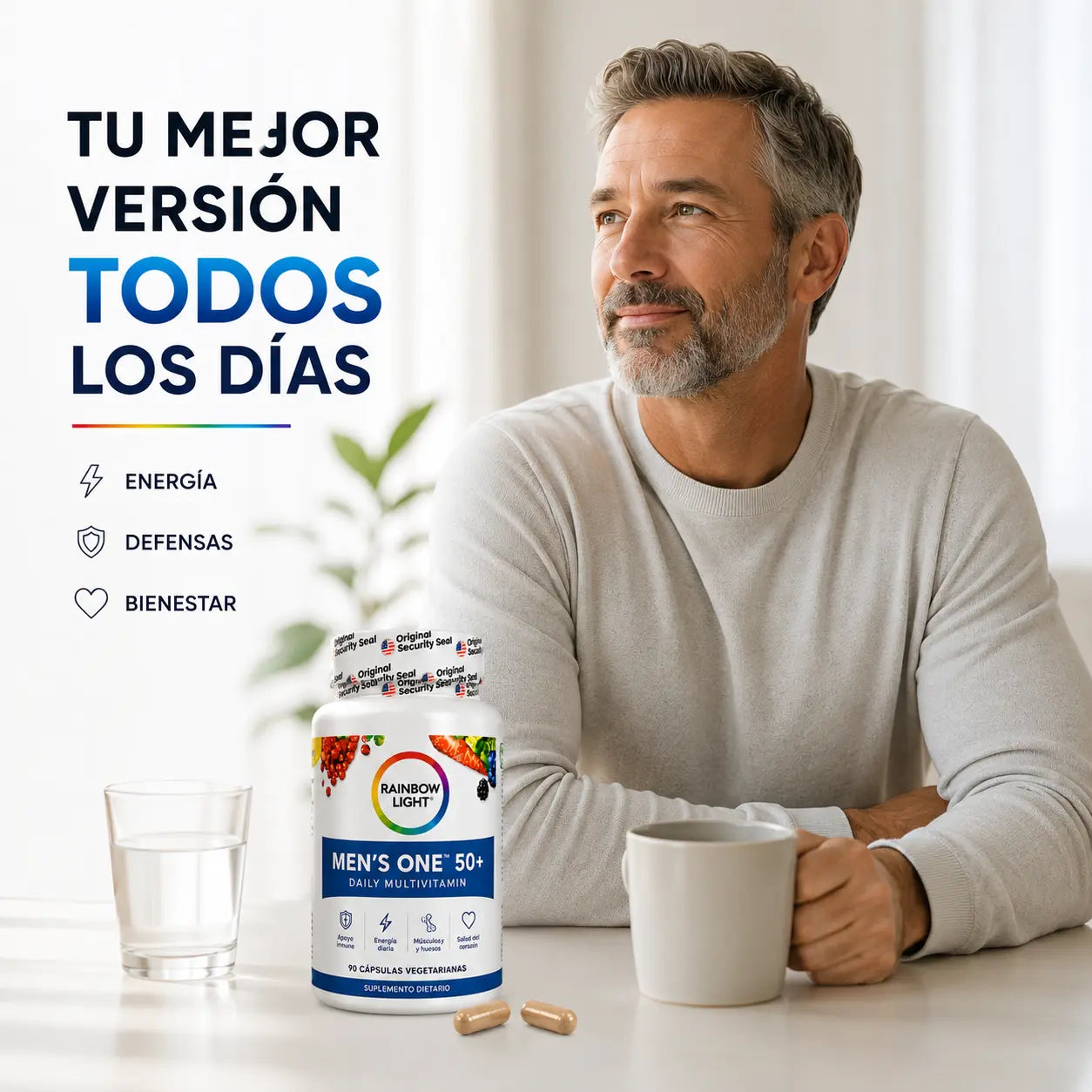 Multivitaminico RainbowMen® 90 Capsulas | 3 meses