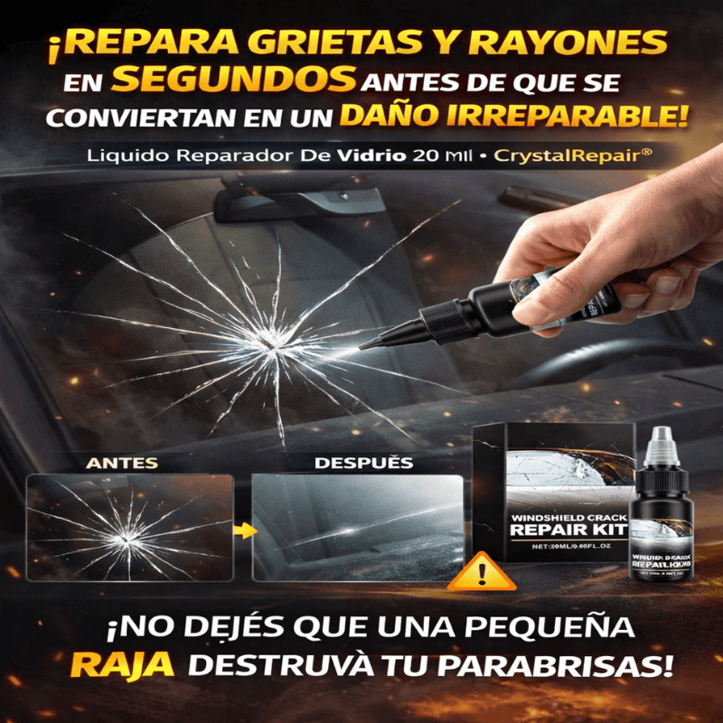 Liquido Reparador De Vidrio 20 Ml - CrystalRepair®