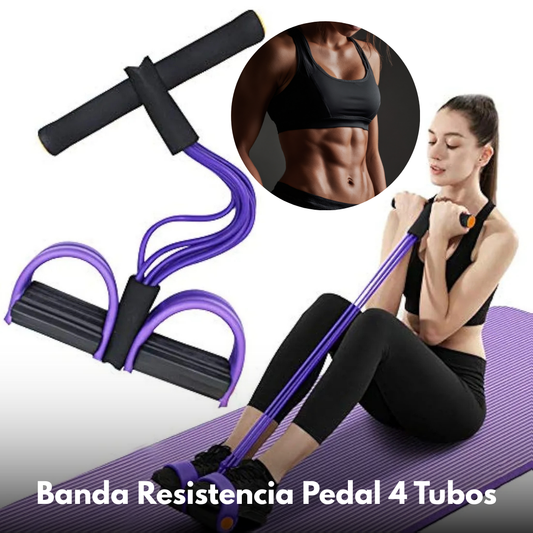 Banda Resistencia Pedal 4 Tubos