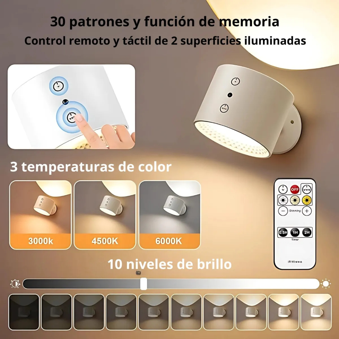 Lampara Led Magnetica Pared - MagnaLight