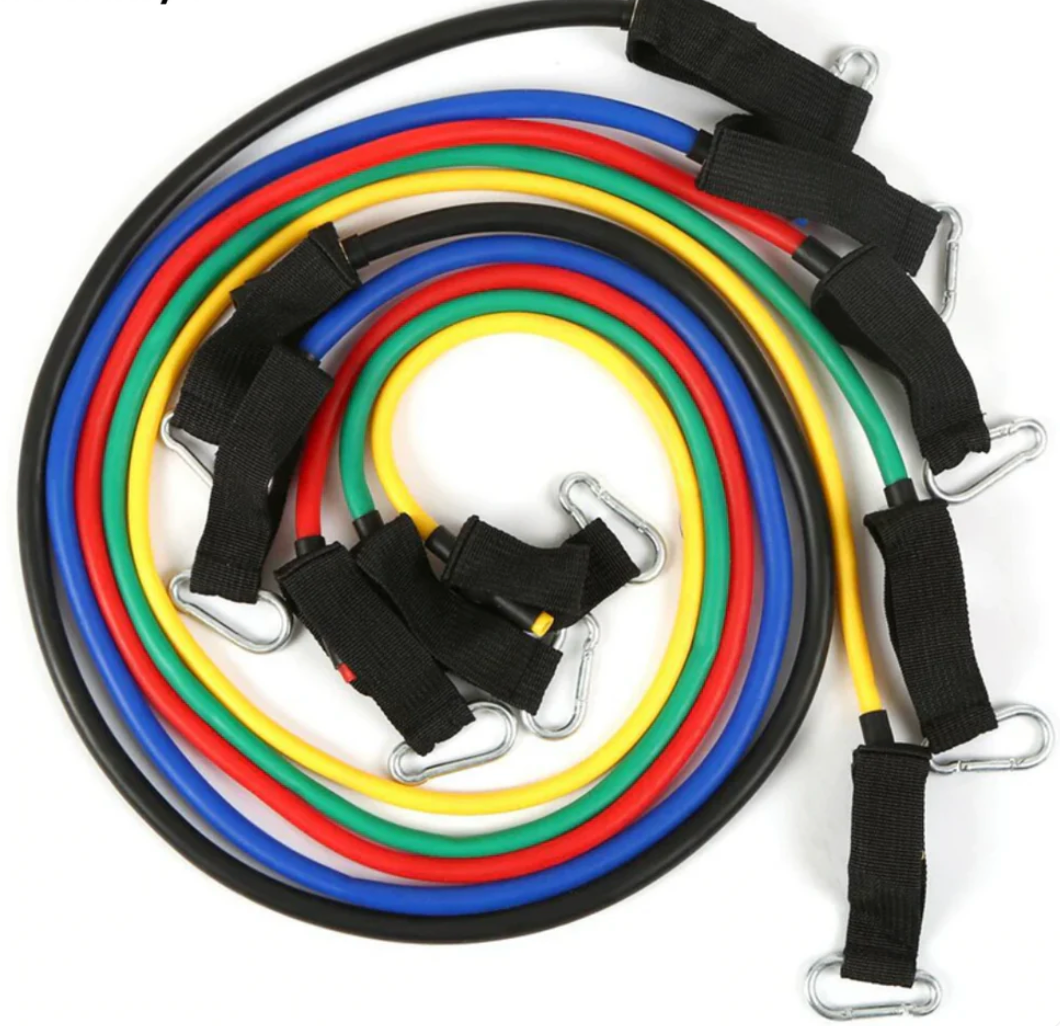 KIT BANDAS DE RESISTENCIA TUBULARES TopBands® | 🎁GUIA DE EJERCICIOS