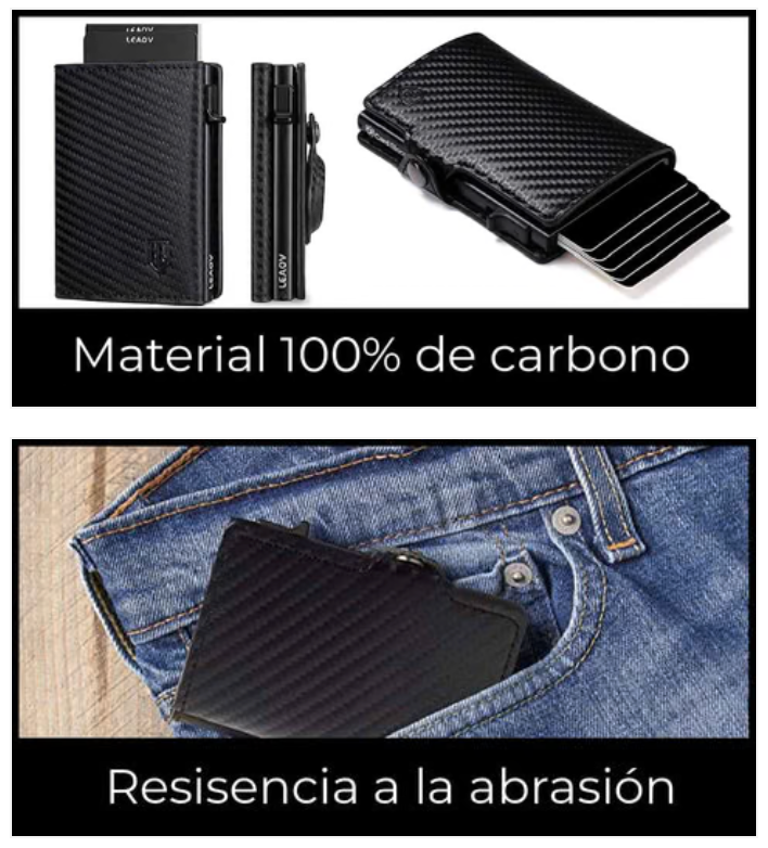 BILLETERA DE CARBONO Luxure® | Proteccion Antirobo