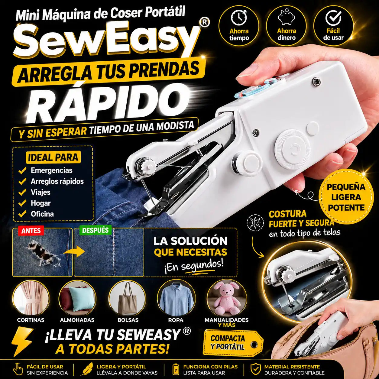 Mini Maquina De Coser Portatil - SewEasy®
