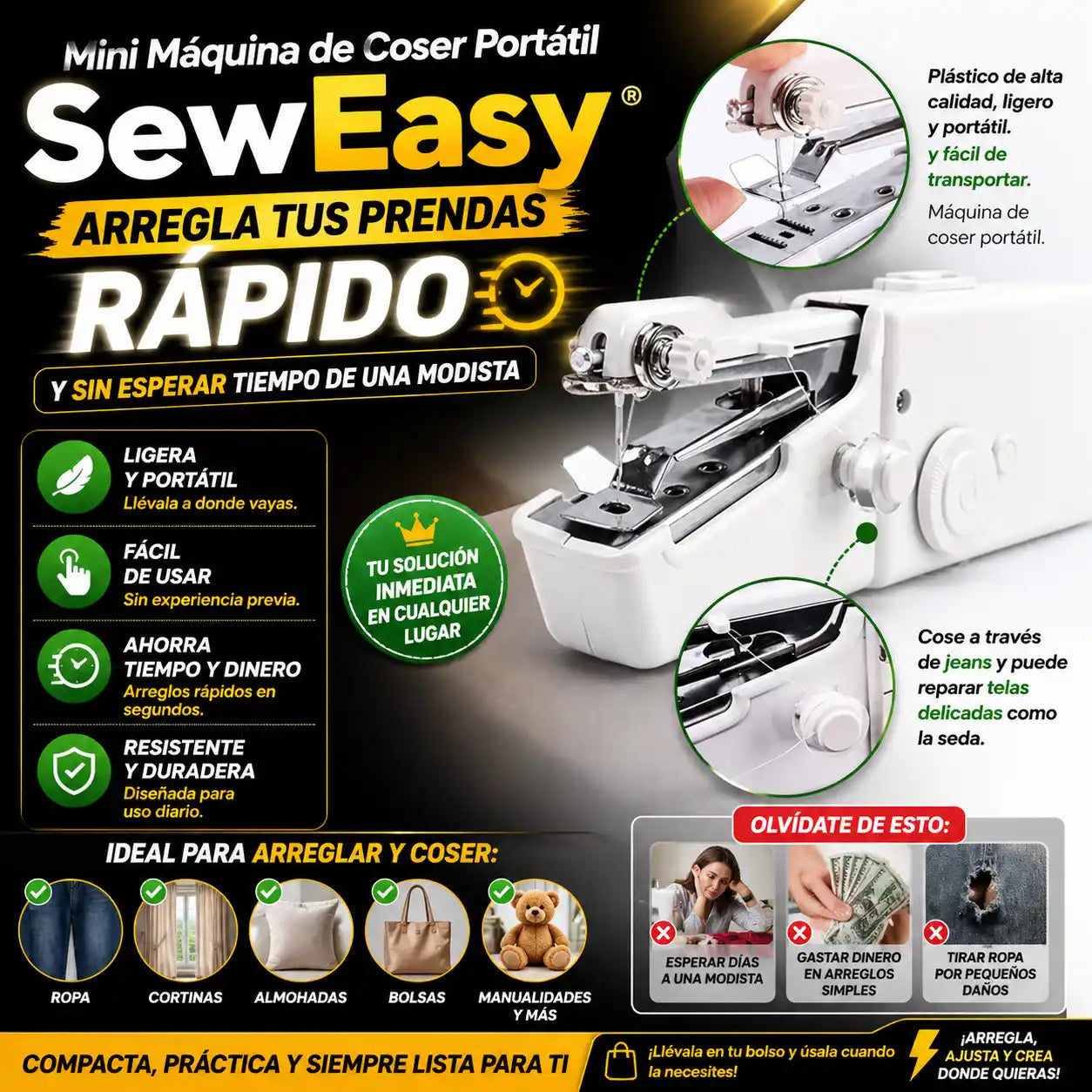 Mini Maquina De Coser Portatil - SewEasy®