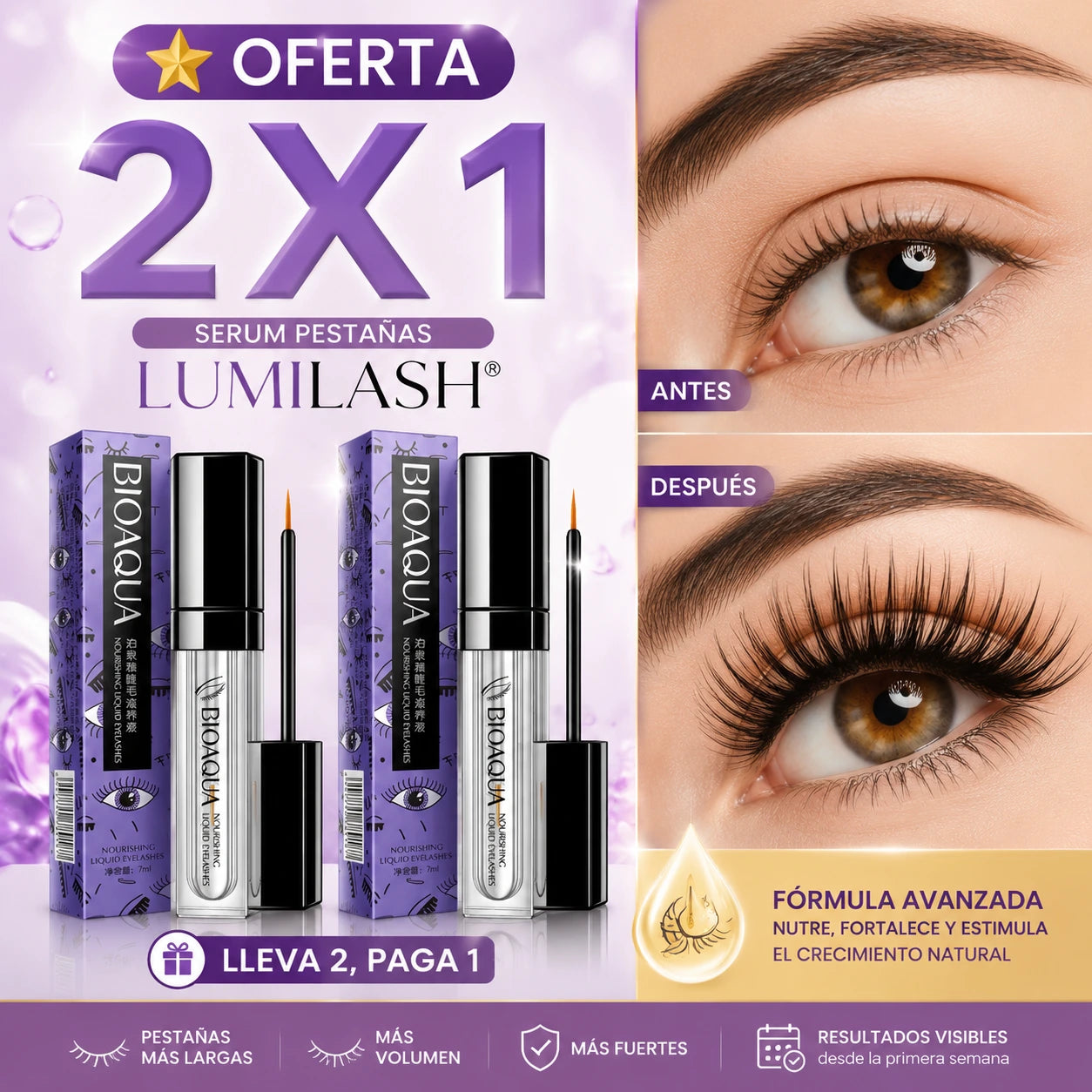 OFERTA 2X1 ⭐Serum Pestañas LumiLash®