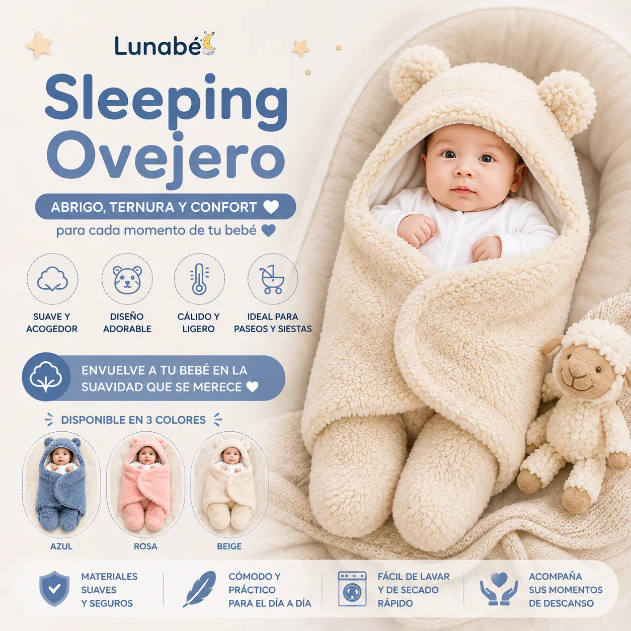 Sleeping Ovejero Para Bebe - Lunabé®