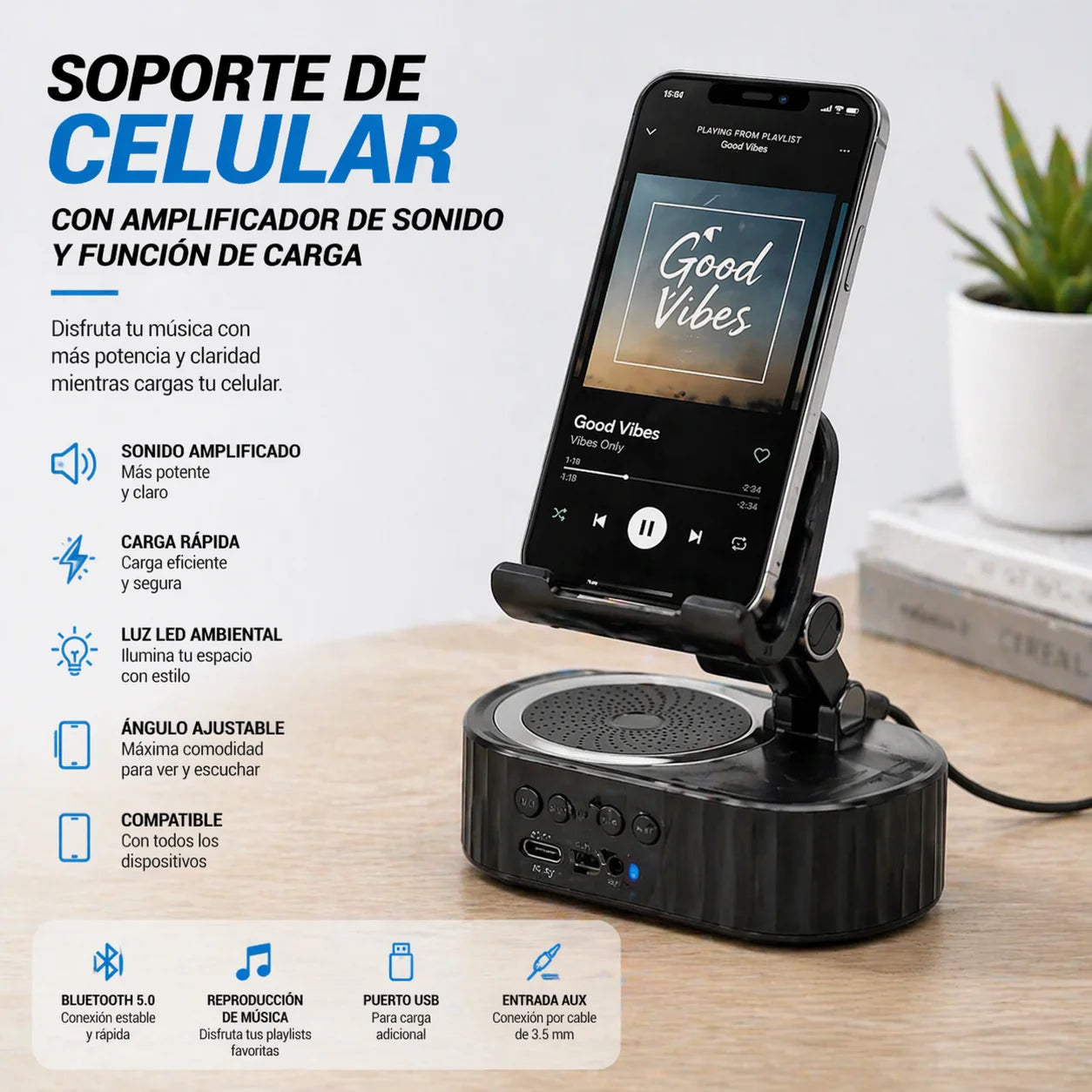 Soporte de amplificación de sonido -  AmpDock
