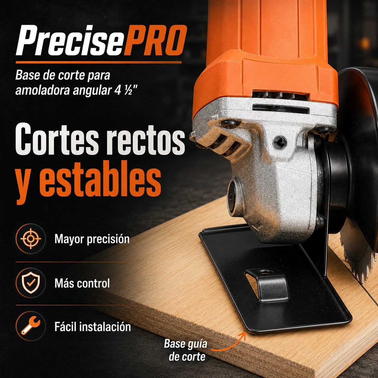 PrecisePRO Base de Corte Amoladora Angular 4 ½”