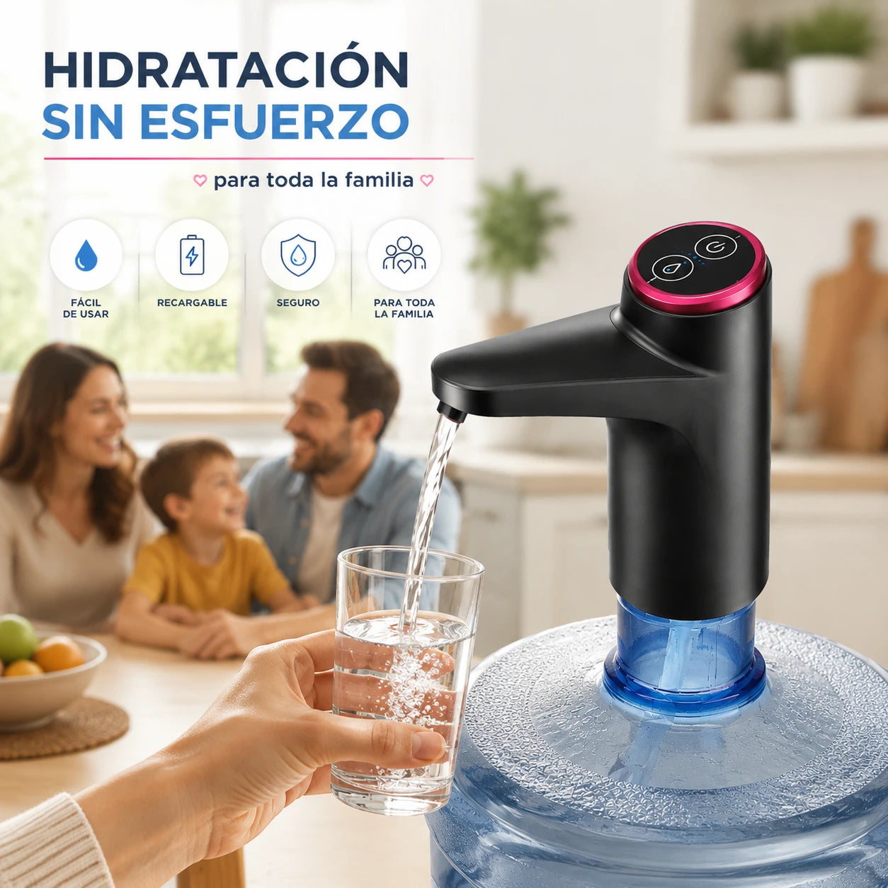 Dispensador Automatico De Agua - Hidratación sin esfuerzo para toda la familia