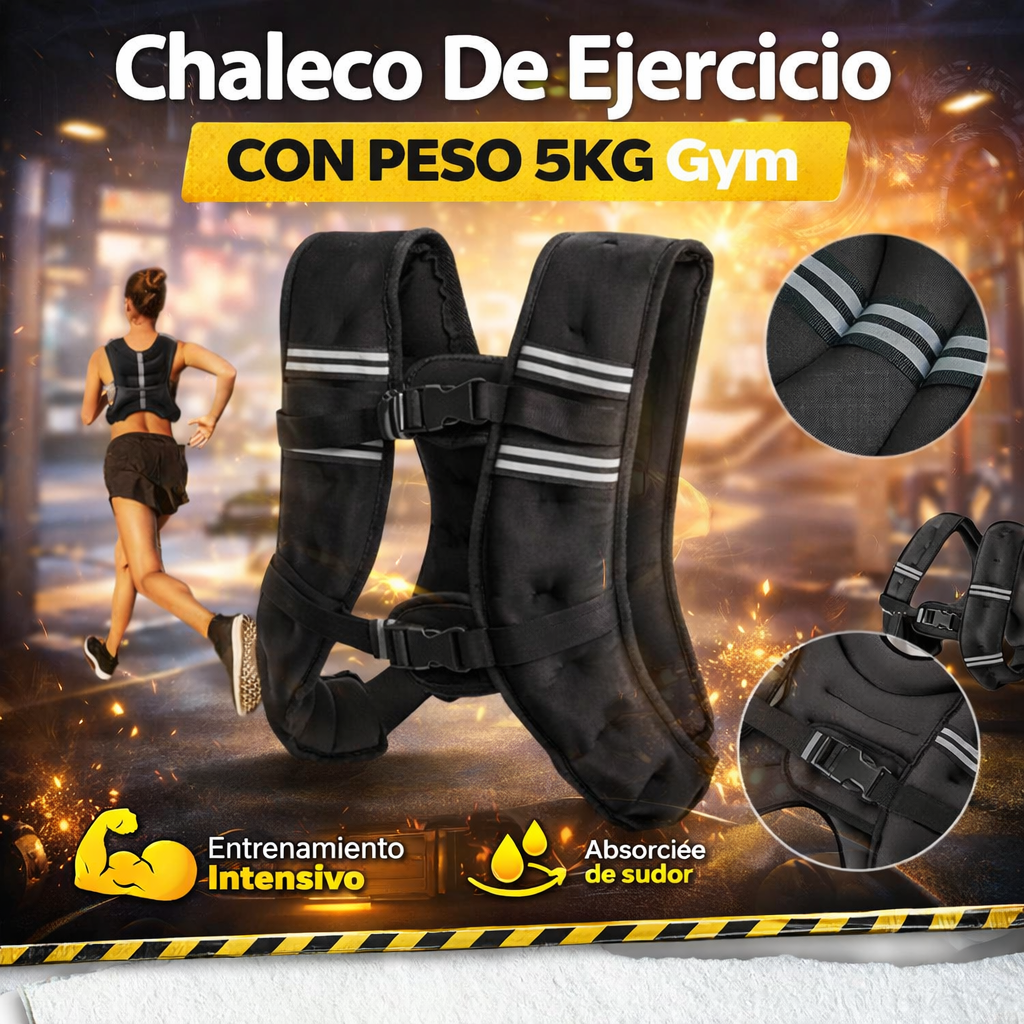 Chaleco De Ejercicio Con Peso 5kg Gym