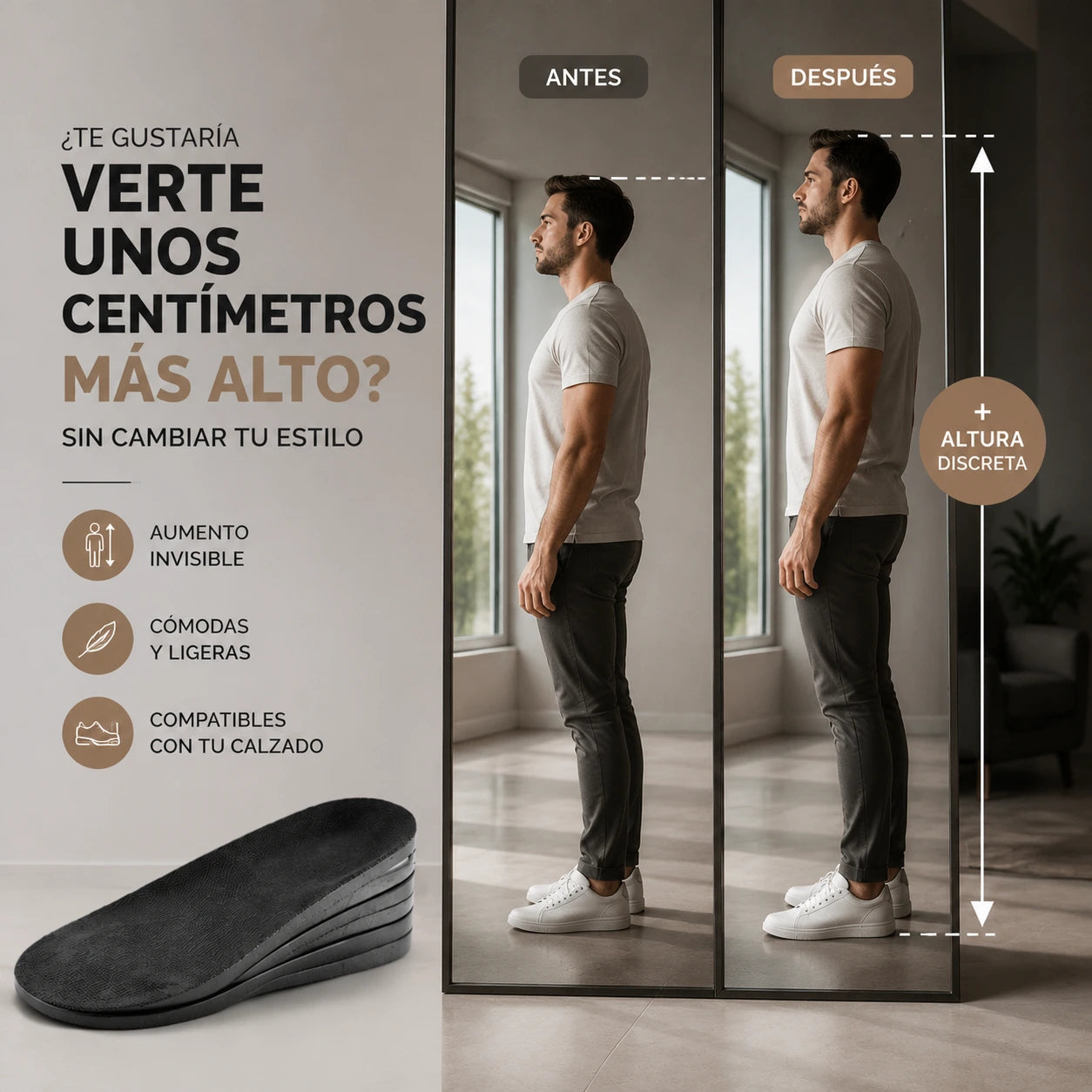 Plantillas De Altura Ortopedicas High Height