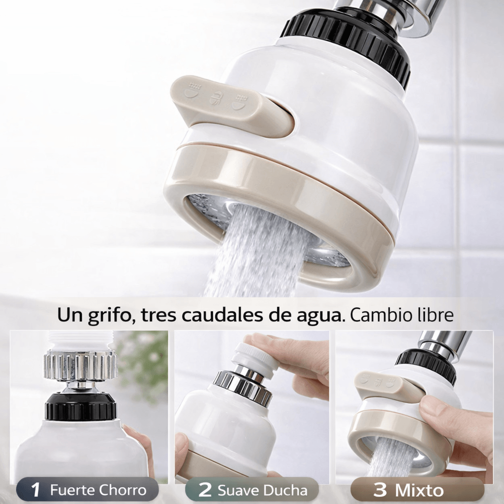 Grifo Giratorio Ahorrador De Agua - AquaSave Pro®