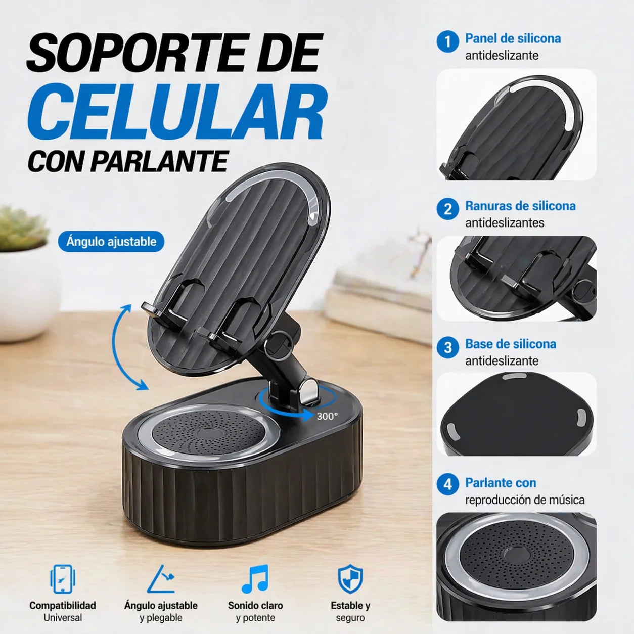 Soporte de amplificación de sonido -  AmpDock