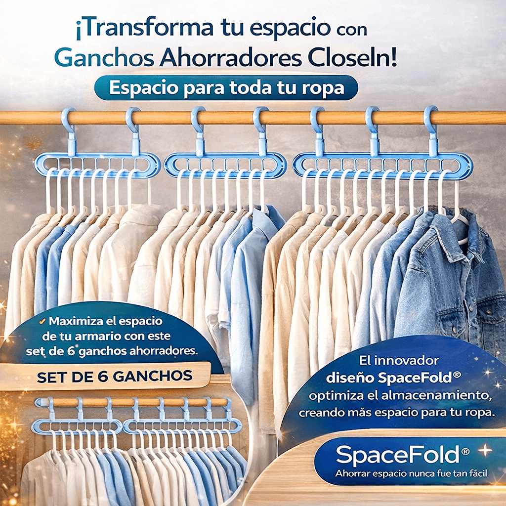 Ganchos Ahorradores - SpaceFold® x6und
