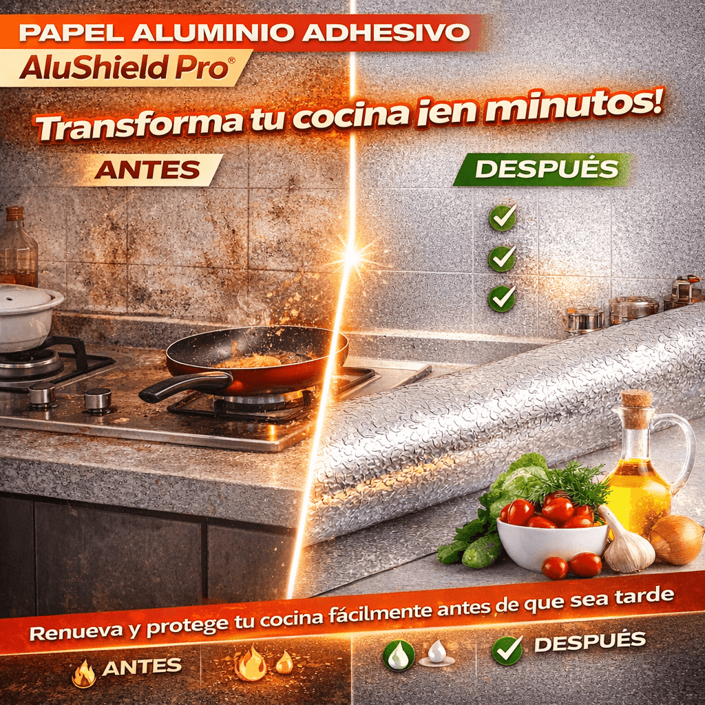 Papel Aluminio Adhesivo - AluShield Pro®