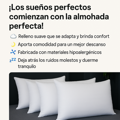 PAGA 1 LLEVA 2🤩Almohadas Siliconadas NubeFoam®