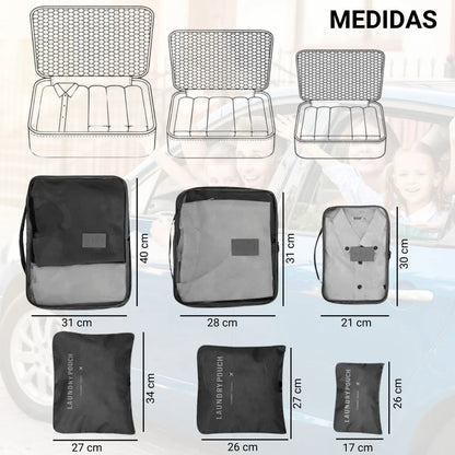 Organizador De Maletas De Lujo 6 Piezas LuxePack®