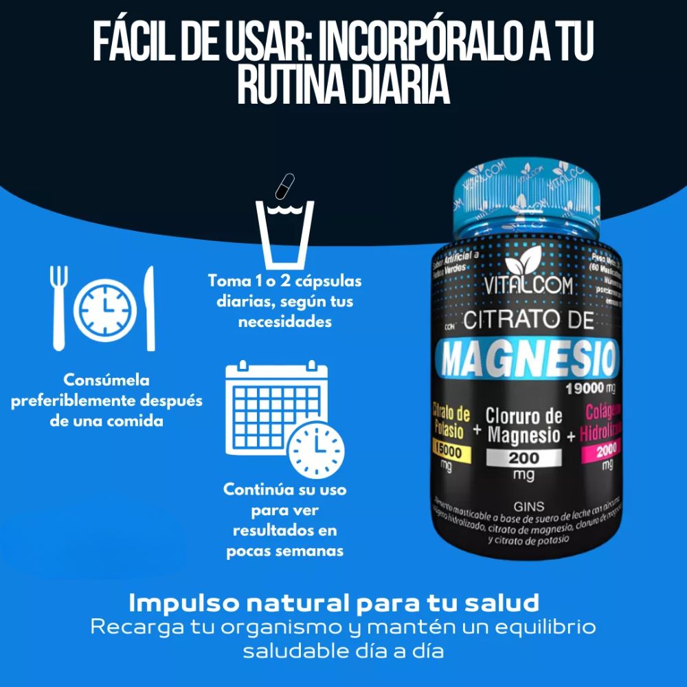 Citrato de Magnesio 500gr MagnesiVida®