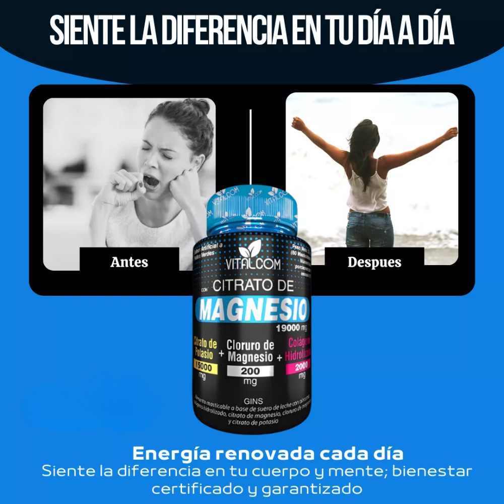 Citrato de Magnesio 500gr MagnesiVida®