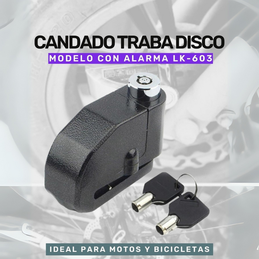 Candado Para Disco De Moto Con Alarma MotoShield®