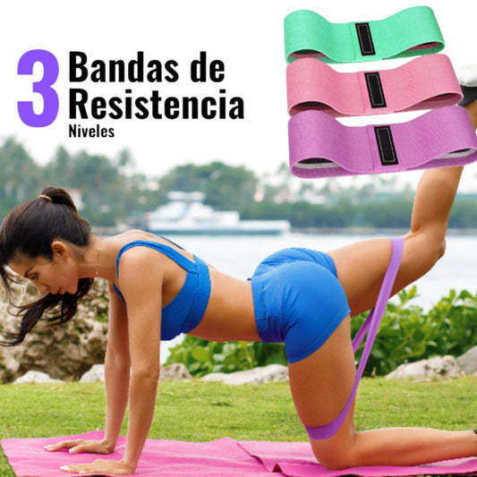 KIT BANDAS DE RESISTENCIA ELASTICAS Telax® | Entreno desde casa